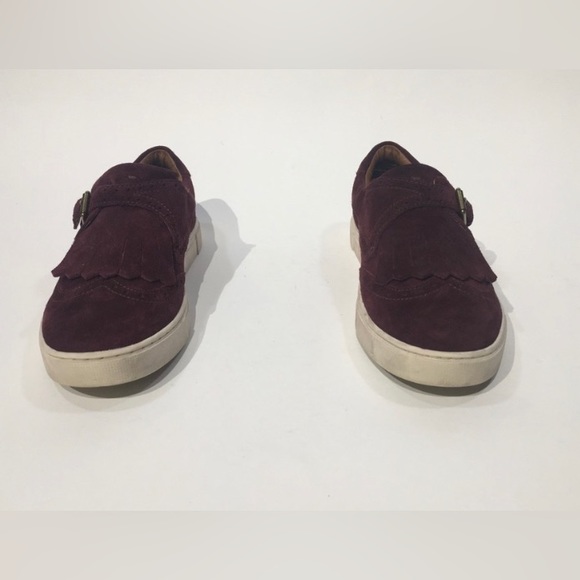 FRYE GEMMA KILTIE SZ 8 SUEDE BUCKLE WINGTIP SHOES - Picture 2 of 6